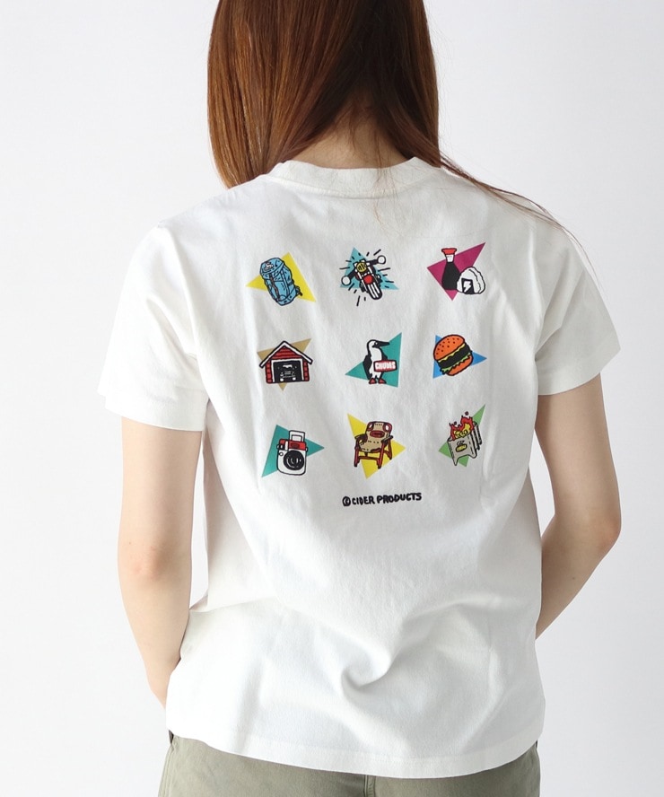 レディース かせきさいだぁ コラボTシャツ 半袖 綿100％ ゆったり 春夏 韓国っぽ CH11-2555 【セール品の為返品・交換不可商品】