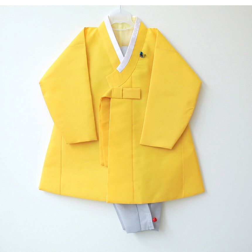 子供用 パジ チョゴリ 男の子用 ベーシック系 黄色 1号-6号 9,728円
