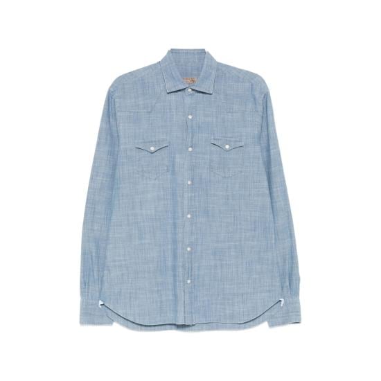 BARBA Men Shirts 54262 0001 BLUE