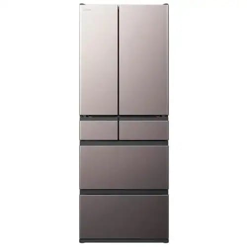 【無料長期保証】日立 冷蔵庫 617L 観音開き 6ドア 幅68.5cm まんなか3段大容量冷凍 まるごとチルド R-HWC62Y グレー系