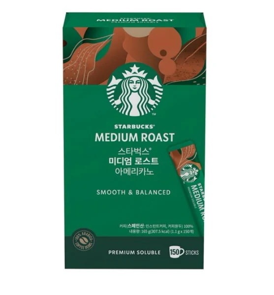 スターバックスミディアムローストアメリカーノ豆コーヒーミックス1.1g 150個入り