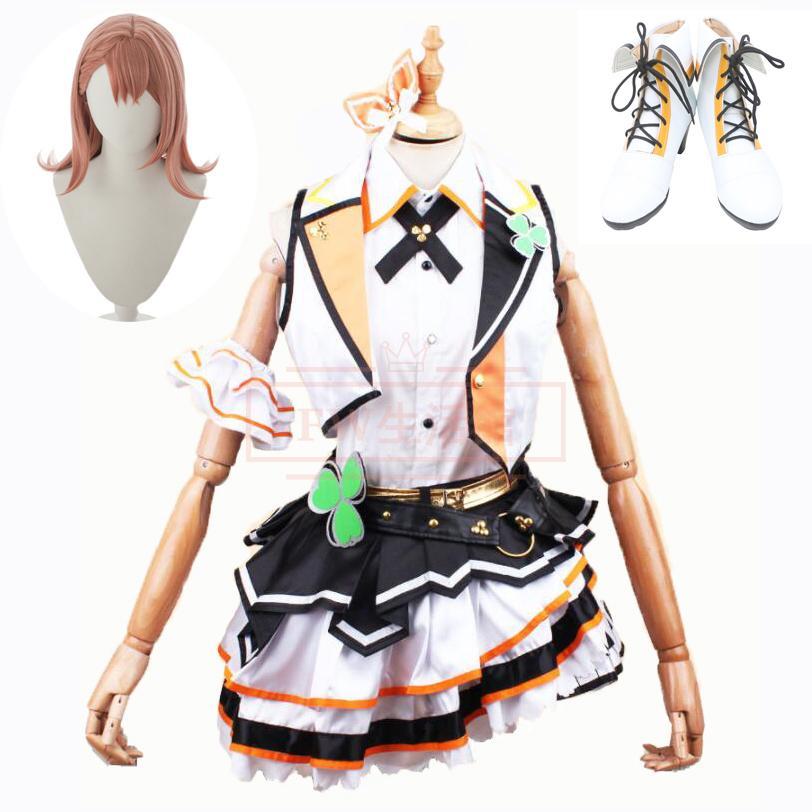 【新品開催 即納】プロジェクトセカイ カラフルステージ feat. 初音ミク 花里みり コスプレ衣装 ウィッグ 靴 コスチューム 演出服 アニメ ゲーム ハロウィン cosplay 変装