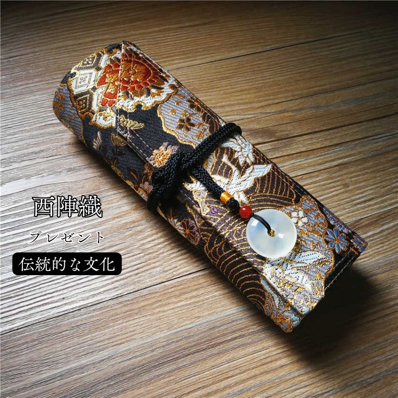 【人気 メガ割】韓国 クラッチバッグ 西陣織物 收褦襶 手作り パーティーバッグ バッグ ペンケース 筆巻き 筆包 筆巻 き簾 ハンドメイド にほんのでんとうこうげい 伝統工芸を支援する
