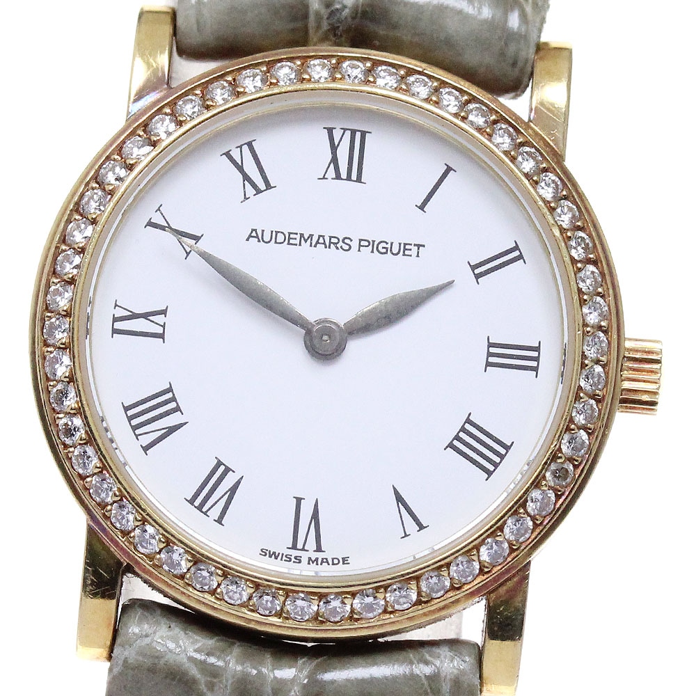 オーデマピゲ AUDEMARS PIGUET K18YG ダイヤベゼル クォーツ レディース _820525【中古】 217,850円