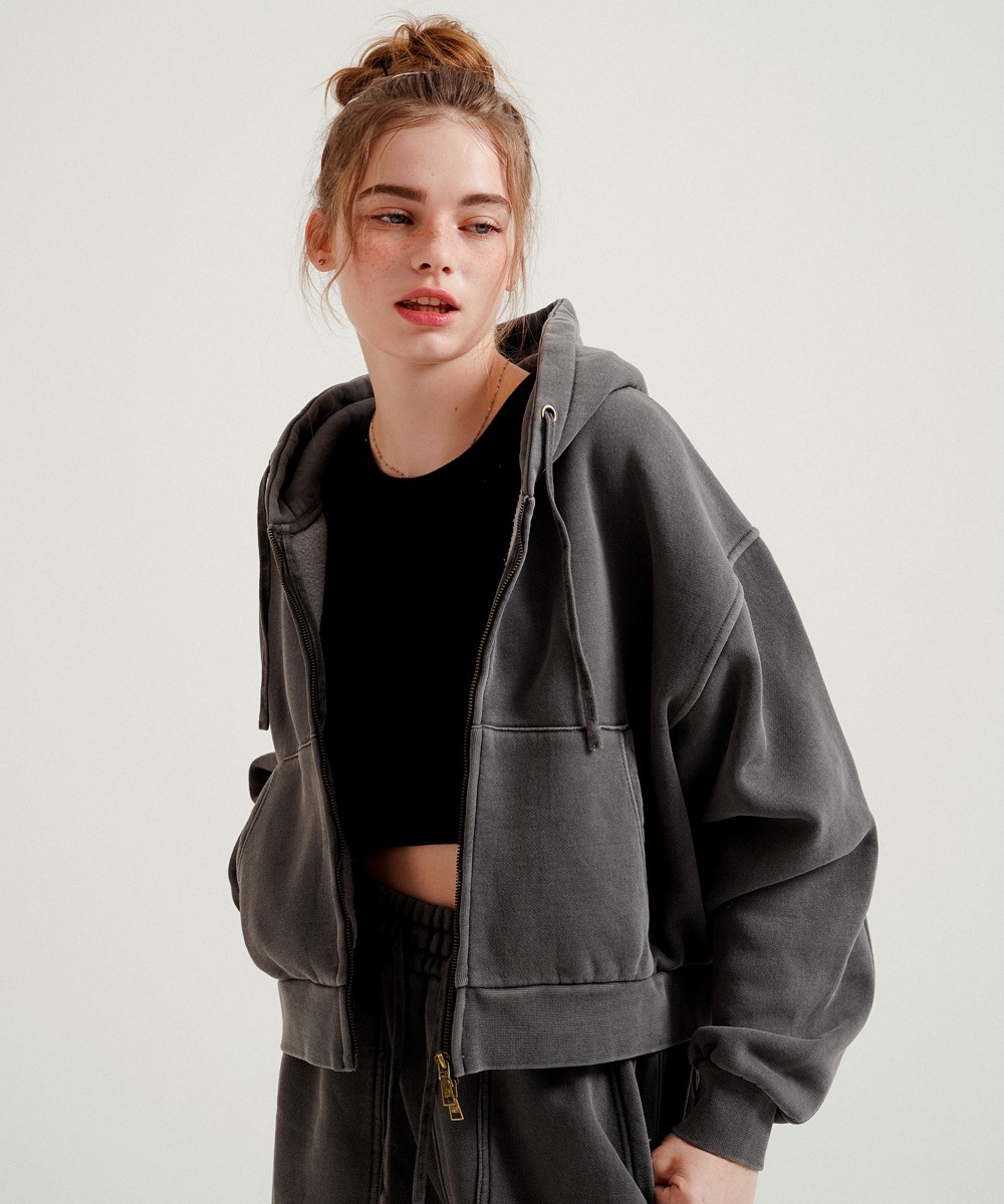 ZIQUE PIGMENT HOOD ZIP UP MJHD7736