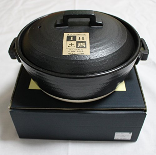 STYLE BLACK 土鍋 IH対応 9号 IH鍋 3-4人用 直火可 万古焼