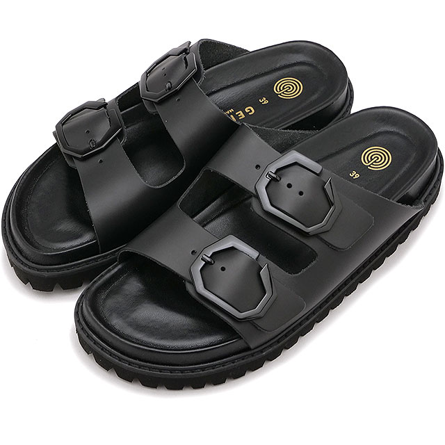 ジェニュインズ GENUINS サンダル ガリア [G106277JT] GALIA レディース 靴 コンフォート レザーサンダル LEATHER-BLACK 正規取扱店 8,316円