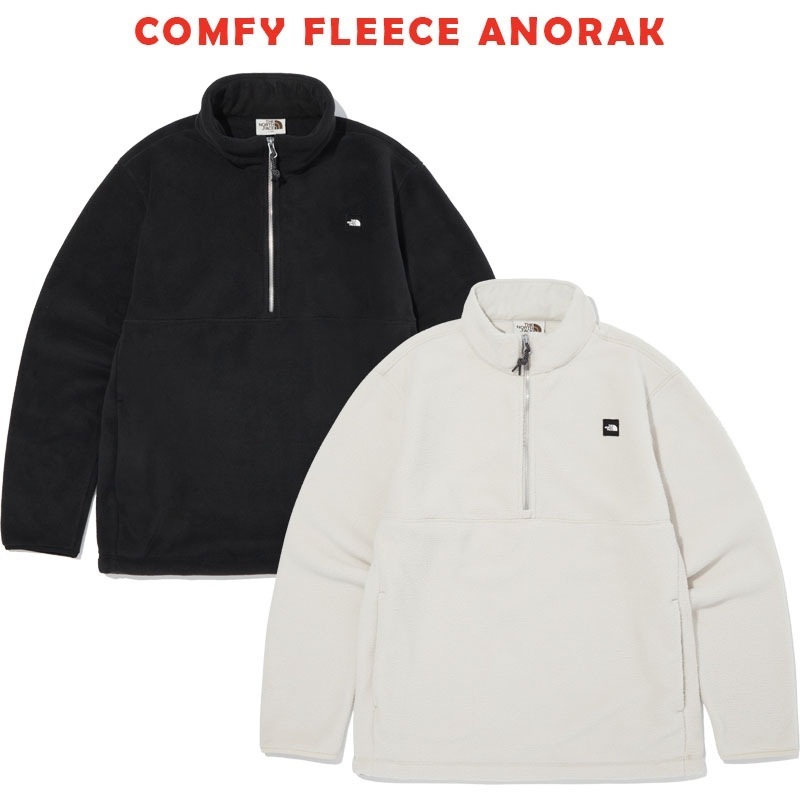韓国正規品保証 関税負担なし NA4FQ50J COMFY FLEECE ANORAKデイリー 基本 着装 男子 女子 人気 韓国 ファッション 男女共用 アウトドア