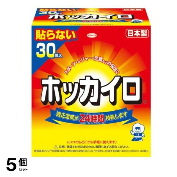 ホッカイロ 貼らないタイプ レギュラー 30個入 5個セット