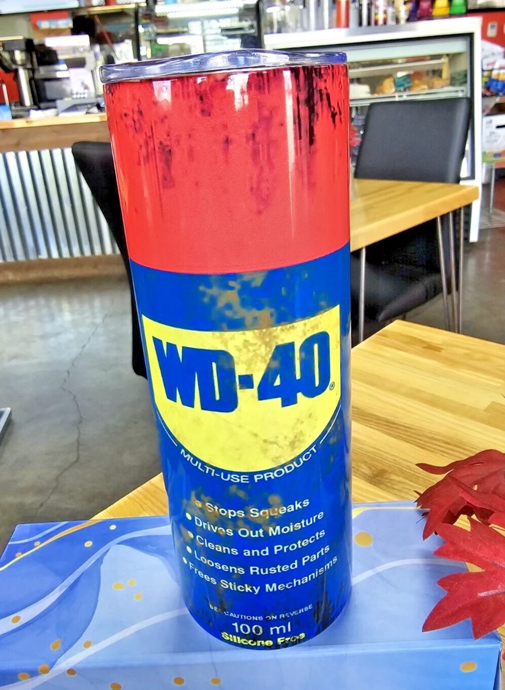 20オンスステンレススチール インスパイア from Wd-40タンブラー W/蓋クールタンブラー マグカップ