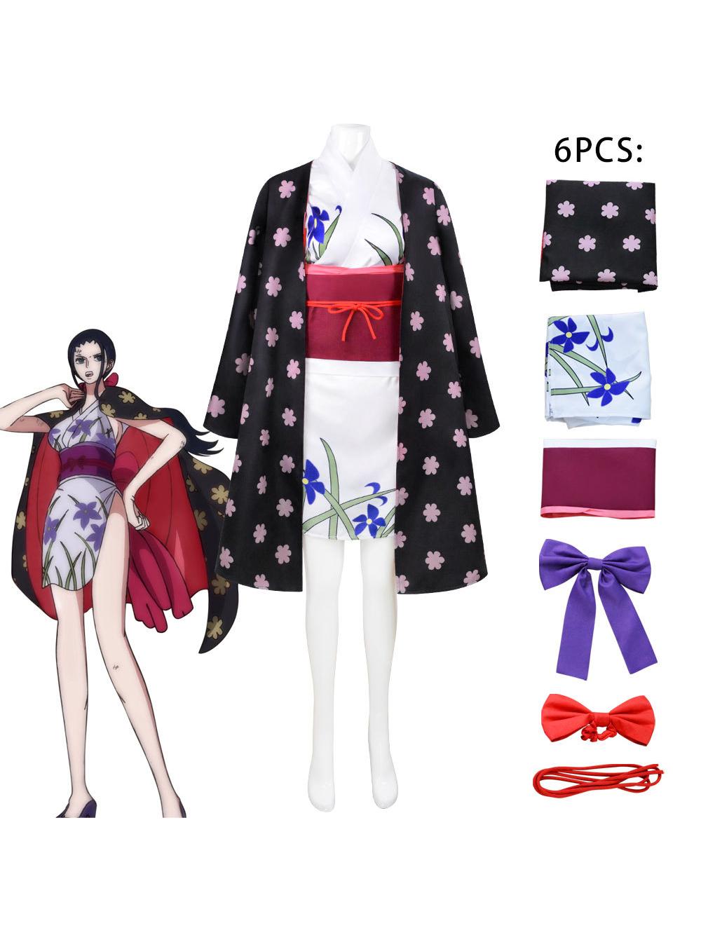 女性のためのロビンcos衣類2d着物ワンピースワンピースコスプレアニメーションキャラクターコスチューム