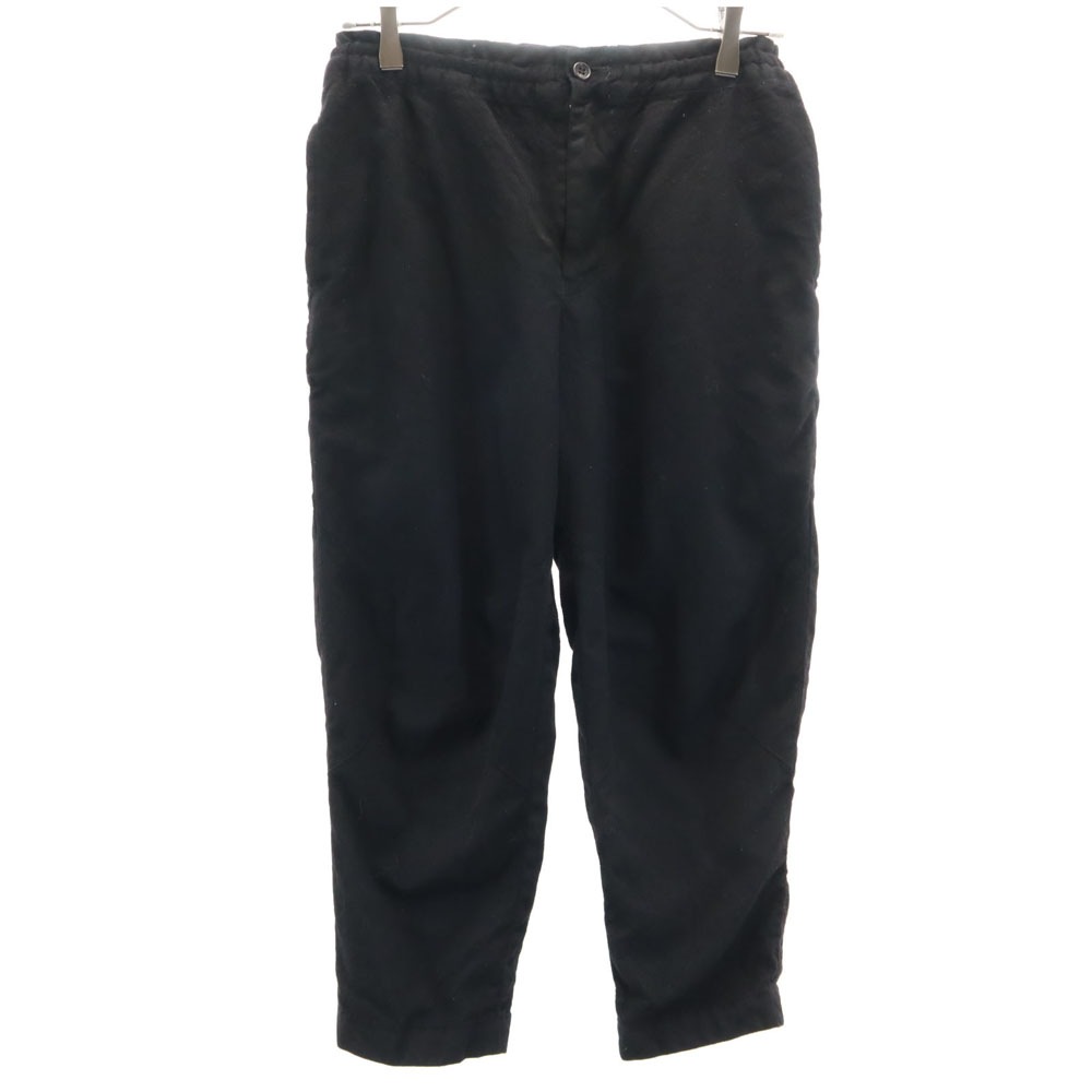 BLACK COMME des GARCONS ブラックコムデギャルソン 日本製 ウールブレンド イージーパンツ XS ブラック レディース 古着