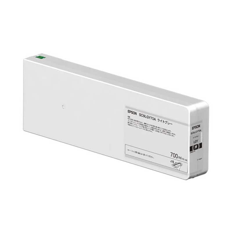 エプソン　EPSON　純正プリンターインクカートリッジ ライトグレー 700ml　SC9LGY70A