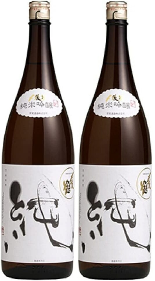 【送料無料】日本酒 宮尾酒造 清酒 〆張鶴 しめはりつる 純米吟醸 純 1800ml 1.8L2本【北海道沖縄県東北四国九州地方は必ず送料がかかります】