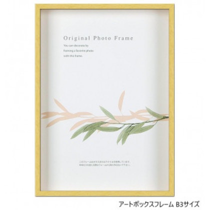 A.P.J. BOXフレーム アートボックスフレーム(高さ:35mm) B3サイズ(364×515mm) パステルイエロー・0021768443