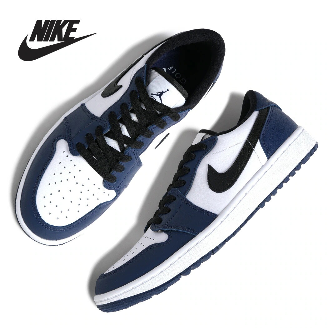 NIKE ナイキ AIR JORDAN 1 LOW GOLF エア ジョーダン ハイ ゴルフ スニーカー MIDNIGHT NAVY ( ネイビー レザー AJ1 メンズ DD9315-104 )
