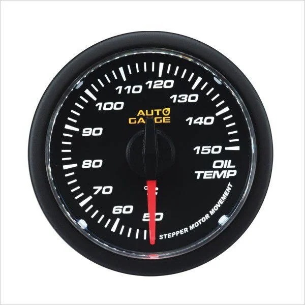 追加メーター オートゲージ 油圧計 52Φ 車用メーター 日本製 モーター クリアレンズ ホワイトL