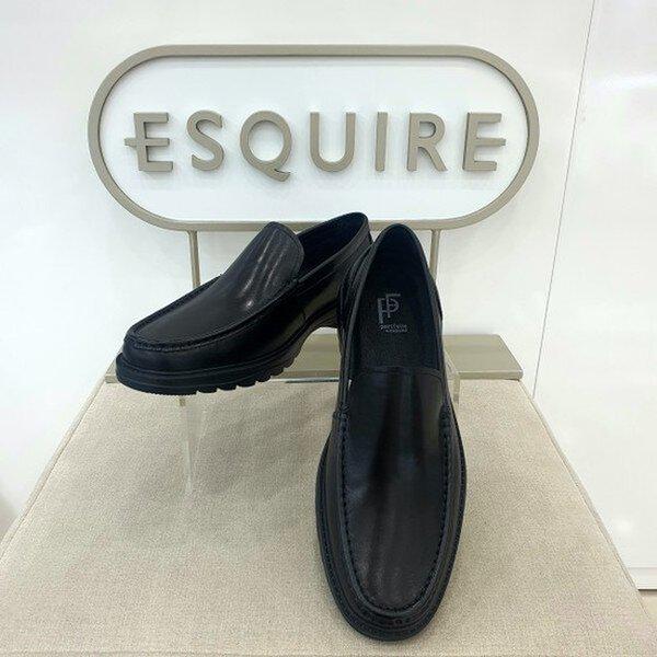 男性用 履きやすい軽量カジュアルローファーPFDSHL354BK_CC