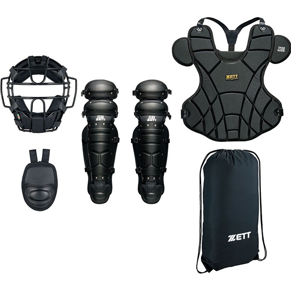 ゼット 野球防具 軟式用防具4点セット ブラック BL303SET 1900