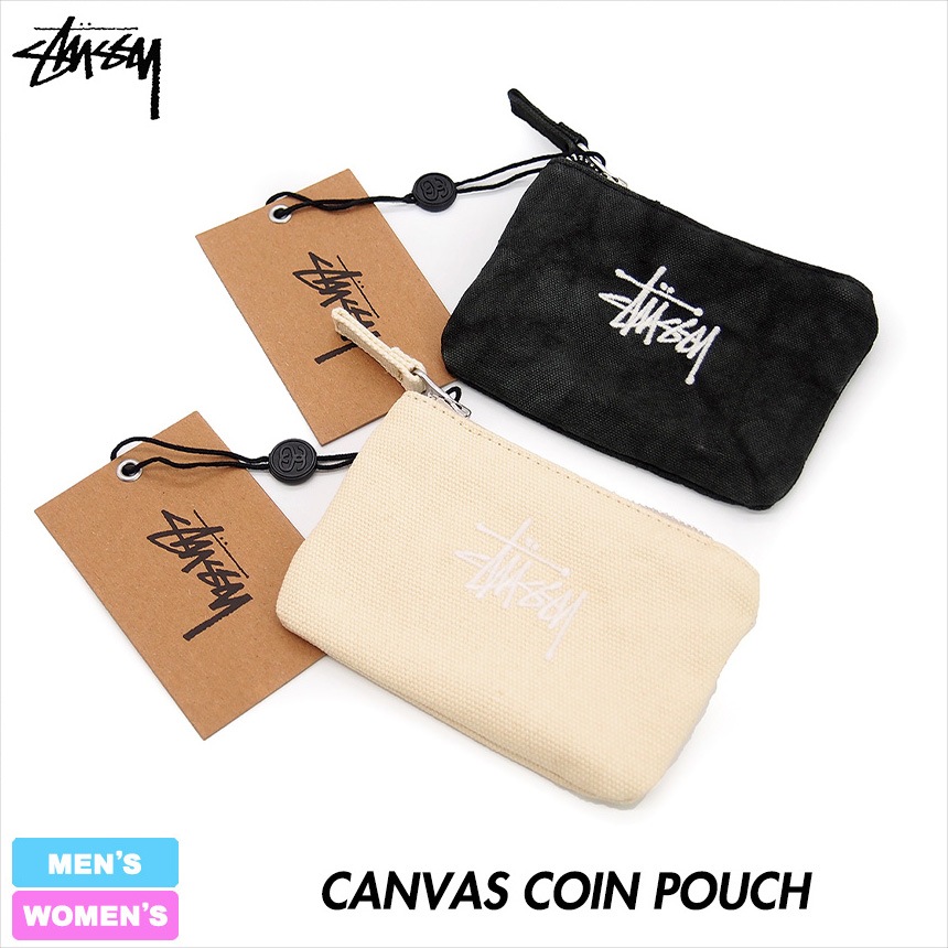 Canvas Coin Pouch – Washed Black | Accessories | Stüssy Japan
