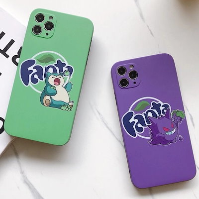 Qoo10 青りんご 葡萄ゲンガー カビゴン Pok スマホケース 保護フィルム