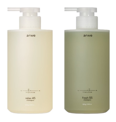 【2種】 弱酸性 リラックス45 500ml + フレッシュ55 シャンプー 500ml /ディープクレンジング/自然由来