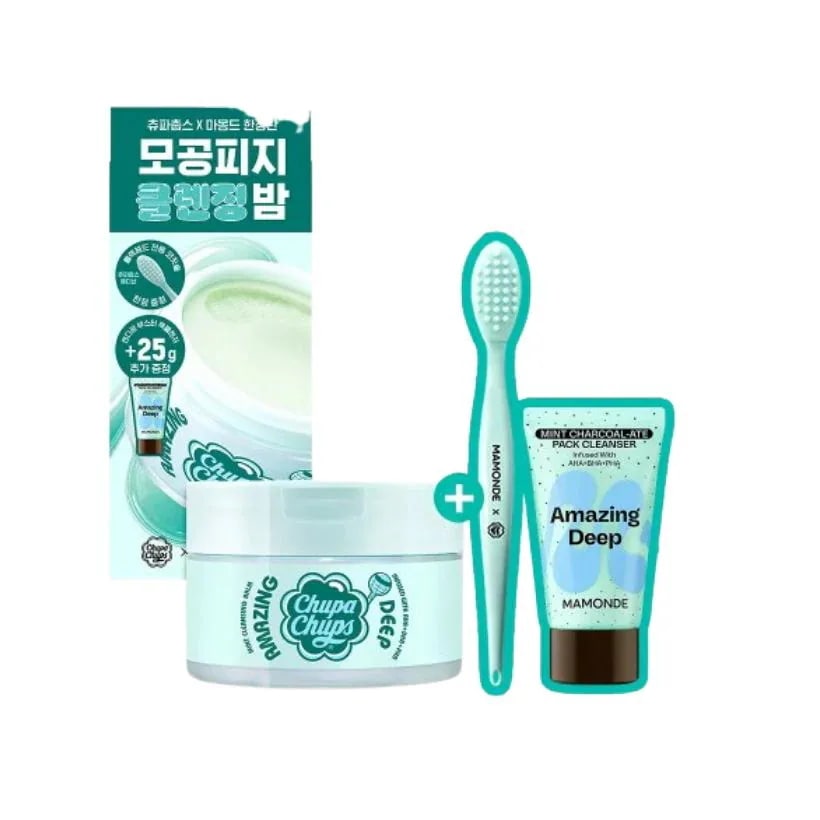 [26SS/New] アメージング ディープ ミント クレンジング バーム 90ml(+ブラックヘッド 除去 歯ブラシ 贈呈）#チュッパチャップスコラボ