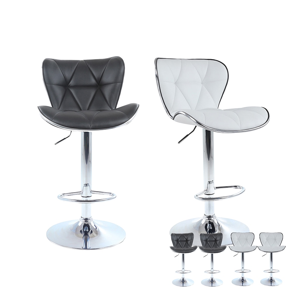椅子 カウンターチェア バーチェア 2脚 昇降 キャスター付き 背もたれ付き 2way 静音 360度回転 高さ調節 バースツール カウンターチェアー ダイニング チェア おしゃれ 足置き