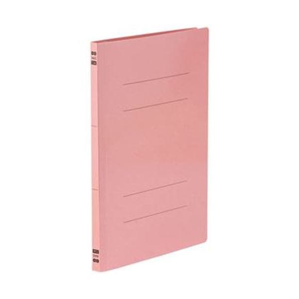 （まとめ）TANOSEE フラットファイルPPラミネート表紙タイプ A4タテ 150枚収容 背幅17.5mm ピンク 1セット（30冊：10冊3パック）10セット