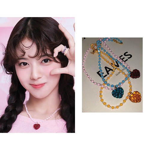 [ノジョンの着用]カラーベリーネックレス/韓国人気ファッション 韓国の人気ブランド 人気ジュエリー 韓国女性アクセサリー 9,900円