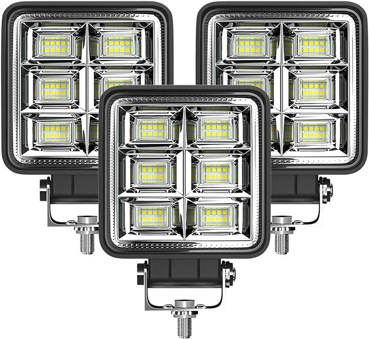 LED ワークライト 144w 12V 24V 作業灯 車幅灯 投光器 スポットライト フォグランプ バックランプ トラクター トラック 3個セット