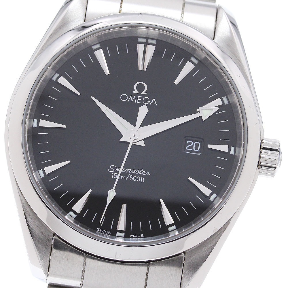 オメガ OMEGA 2517.50 シーマスター アクアテラ デイト クォーツ メンズ _846241【中古】