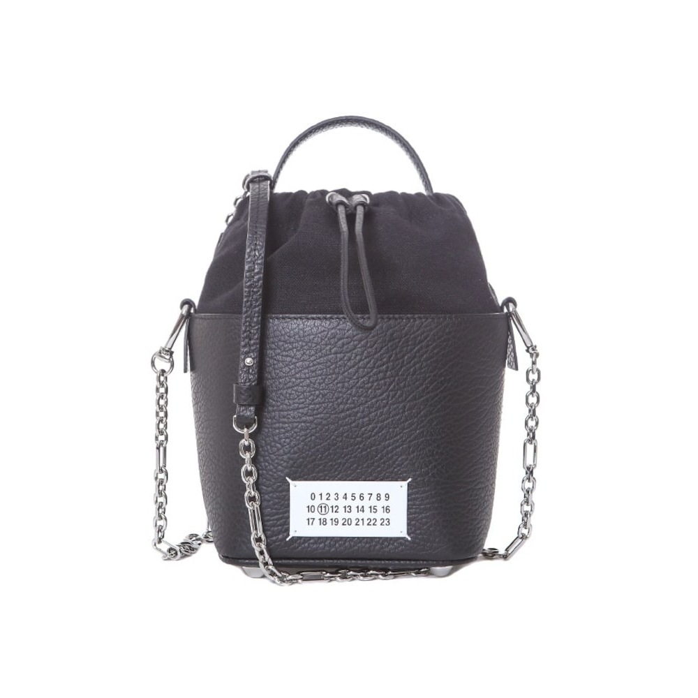 メゾンマルジェラシグネチャーラベルタブチェーンストラップバケットバッグ/S61WG0035 P4348 H9677 QTUS61WG0035 P4348 T801