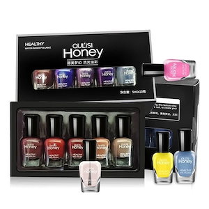 【1つ買うと10個もらえる】 10色組み合わせ ネイルカラー ボックス 引き裂き可能 はく離可能 速乾 すいせい 無焼成 ネイル 速乾 ひきさきかのうこうゆ