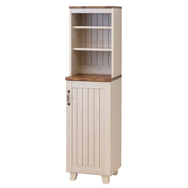 ハイキャビネット 扉付 本棚 カントリー調 幅40cm