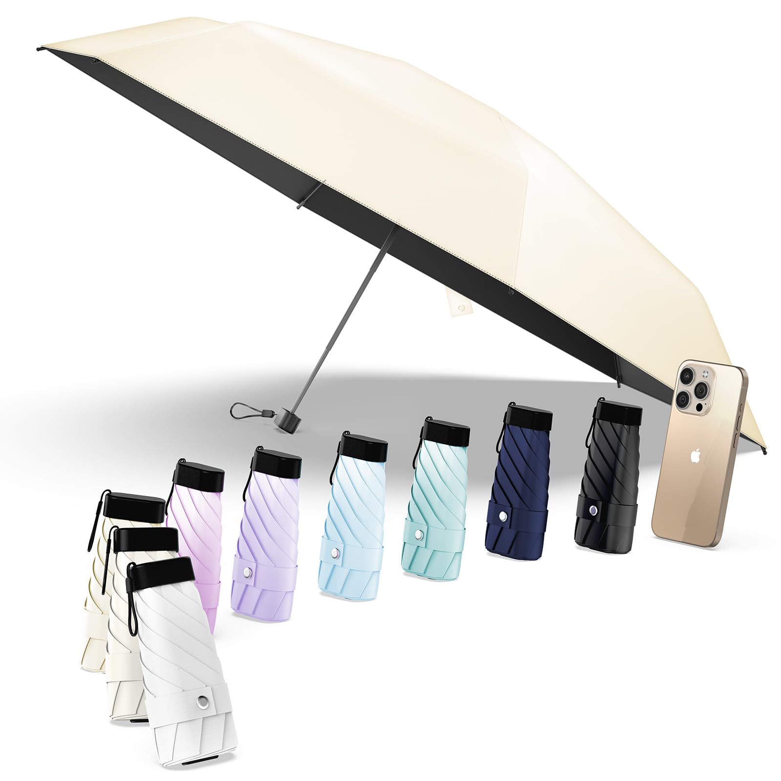 Alwgreen 日傘『業界初！レッドドット・デザイン賞受賞』おりたたみ傘『極軽量・JIS認証』UVカット100% 遮光 遮熱 ポケット折りたたみ傘 耐風撥水 丈夫 90cm大傘径 晴雨兼用折り畳み傘 4,144円