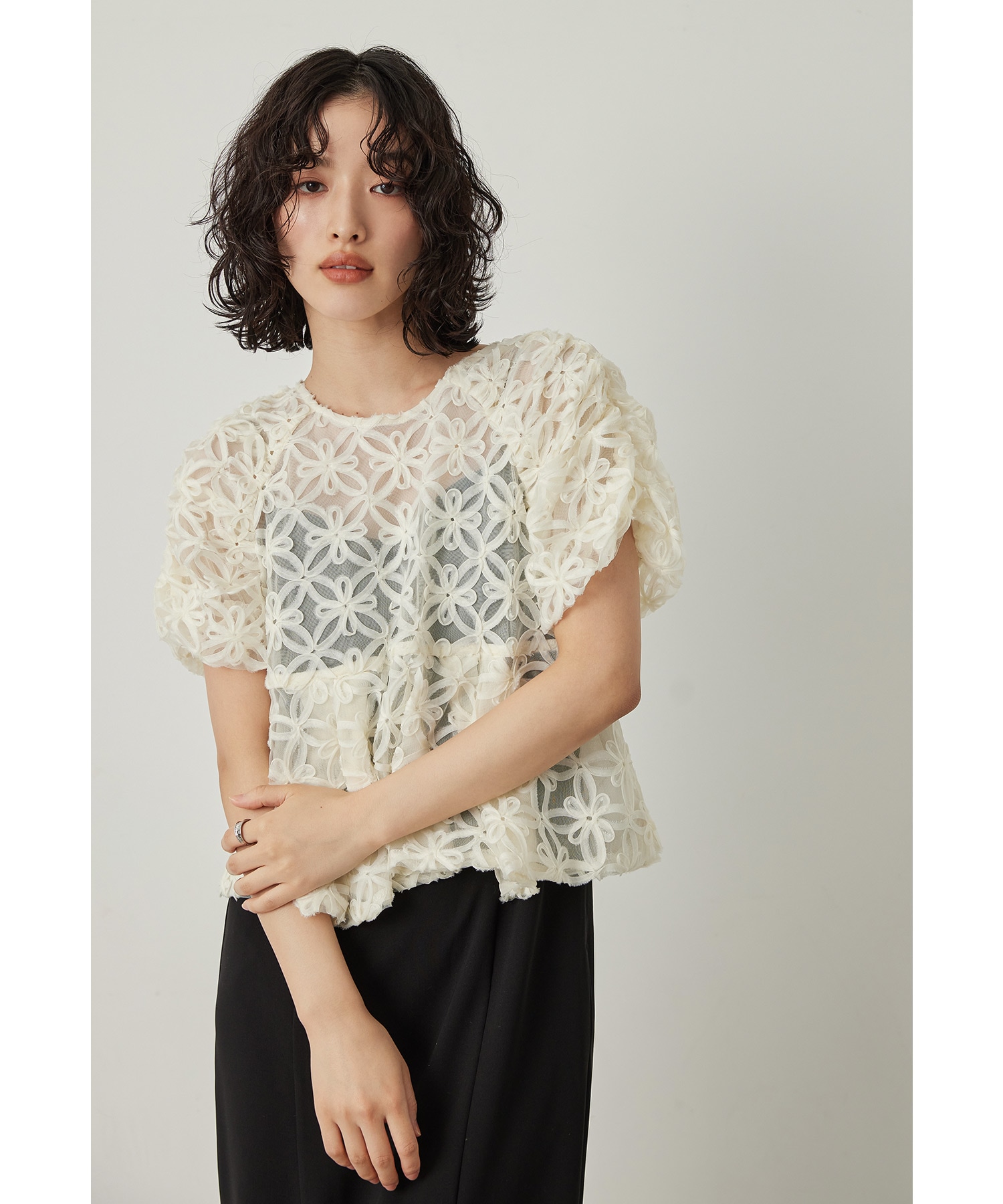 フラワーテープ刺繍ペプラムブラウスセットドレス パーティードレス 結婚式 キャミワンピース 2点セット 半袖 花柄 お呼ばれ パーティー 二次会 披露宴 謝恩会 成人式 同窓会 卒業式 フォーマル