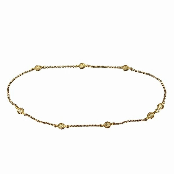 シャネル ココマーク フェイクパール ゴールド ヴィンテージ チェーンベルト ベルト 【中古】