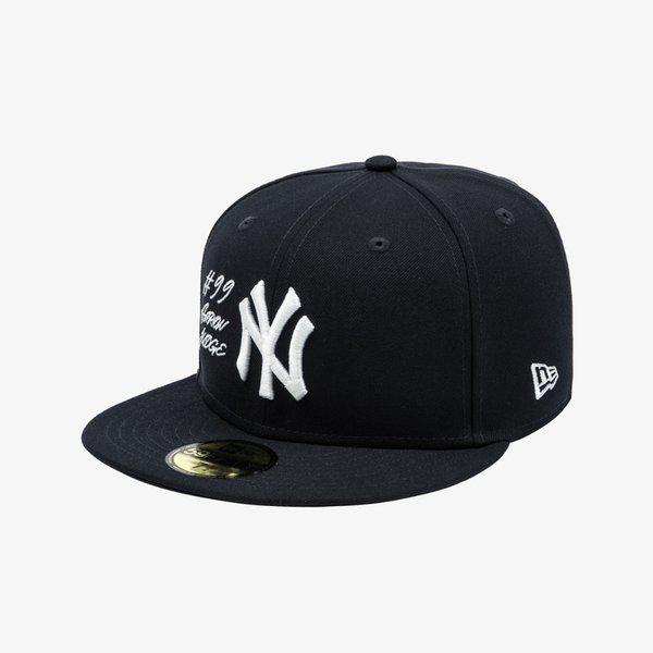 [] MLB ニューヨーク ヤンキース スクリプト サイズキャップ ネイビー_14561922