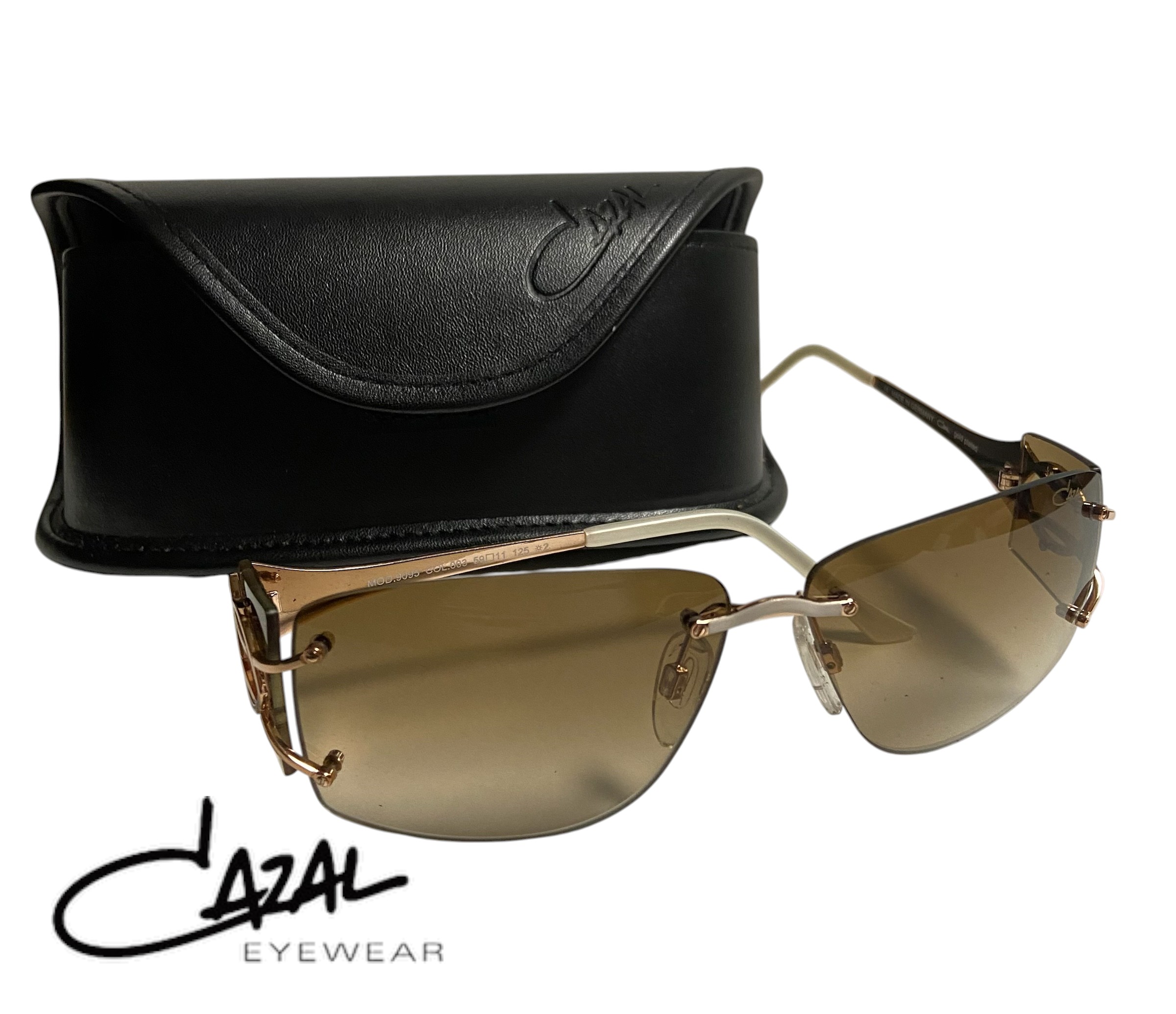 カザール サングラス MOD.9095 003 59サイズ 【スクエア型】 クリーム／ローズゴールド