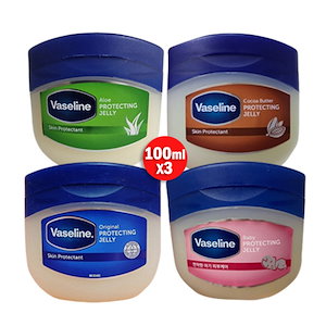 Vaseline Protecting Jelly 100ml*3ea / Original / Baby / Aloe / Cocoa Butter