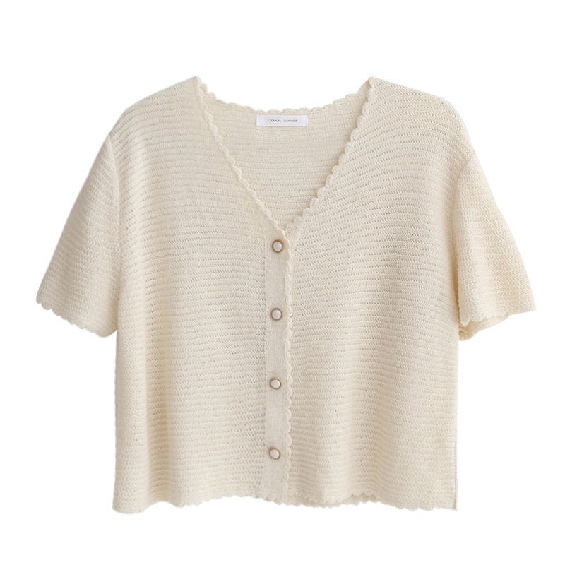 トップス カーディガン ショート ショート丈 Vネック ニット シルク 絹 かわいい 大人可愛い きれいめ シンプル カジュアル 大人 上品 おしゃれ お洒落 レトロ 大人女子 こなれ感 ラフ