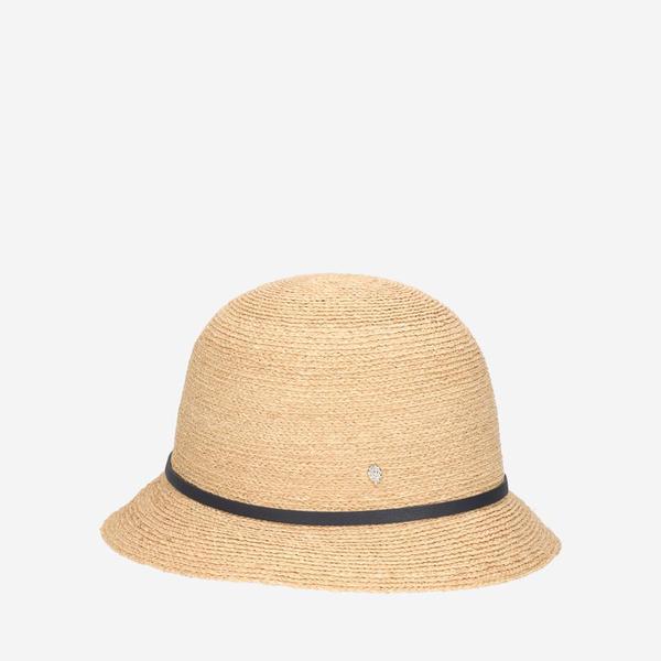 [] 女性 Besa6 ベサ6 クローシュ バケットハット ラフィア帽子(50172 NATURAL INDIGO)