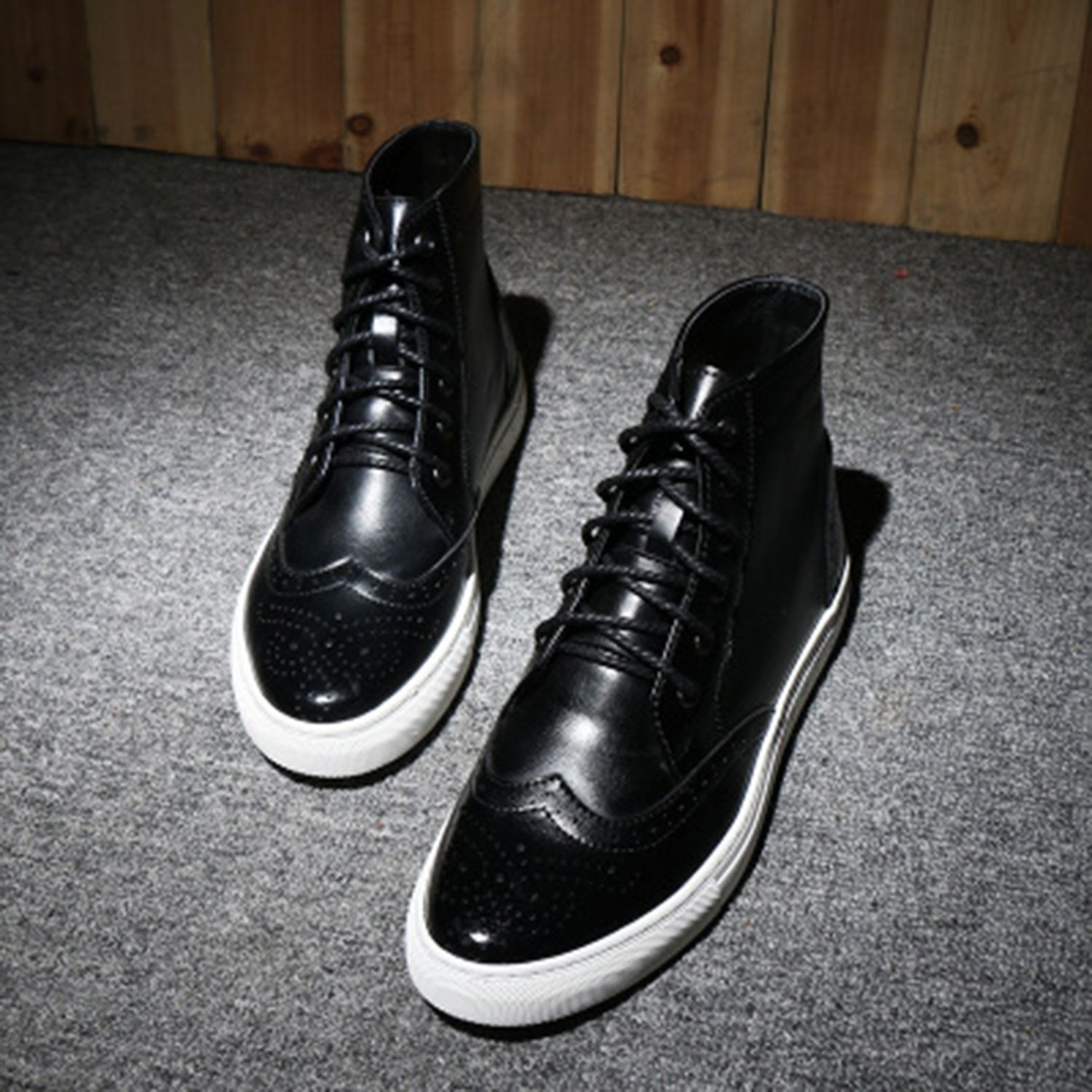 ブーツ メンズ ブランド ランキング モード ルーム ハイカット ブーツ完全 防寒 サイドジップ ファスナー 革 レザー 洗える フロント 冬 秋 幅広 セット 靴 暖かい ワーク 春 滑らない ジ