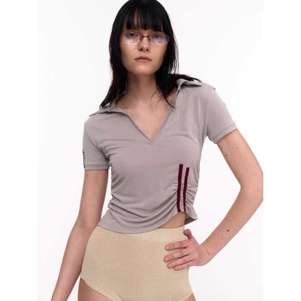 2000Archives 2 ARCHIVES SHIRRING POLO BEIGE 2A25D2TS14WH