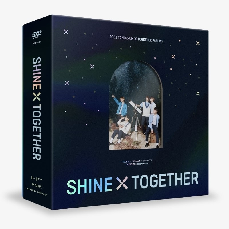 [未開封新品] 2021 TXT FANLIVE SHINE X TOGETHER トゥモローバイトゥゲザー シャイントゥゲザー ファンライブ DVD_初回特典提供終了