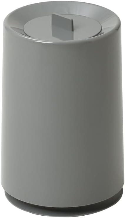 ideaco(イデアコ) ゴミ箱 フタ付き 丸形 6L 直径20高さ31.2cm TUBELOR with Lid ashgray (チューブラーウィズリッド アッシュグレー)