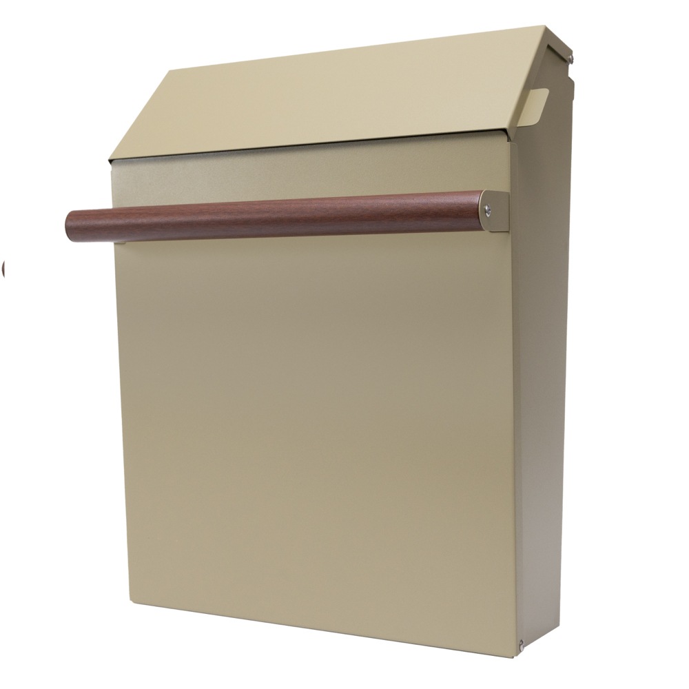 鍵なしポスト ハンドル ポスト郵便受け ポスト 大型 角1 レターパック対応 郵便ポスト 壁掛 磁石 カーキ 黒 グリップ grip