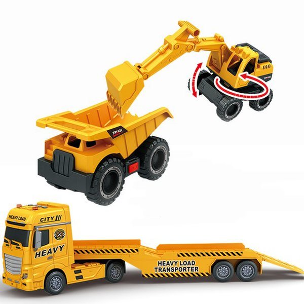 重機トレーラー トラック フォークレーンダンプ 重機遊び