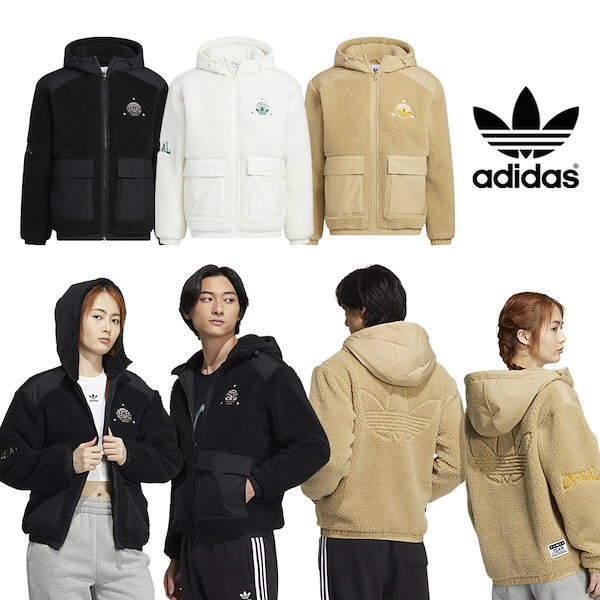 ✨人気 adidas originals CAMO SHERPA JACKET - パーカー